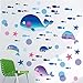 Produktbild Wandtattoos WandbilderWandaufkleber Papier Schlafzimmer Kinder Zimmer Bad WC Fliesen Glas Aufkleber Wand-Dekor Wal Sea Animals 45 * 30CM