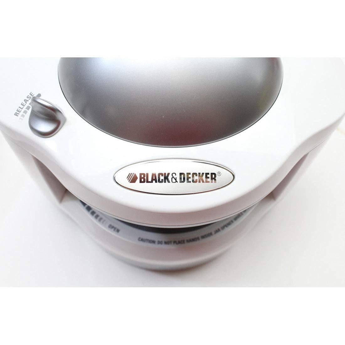 Black & Decker Home JW260 - Abridor de tarros con tapas, color blanco