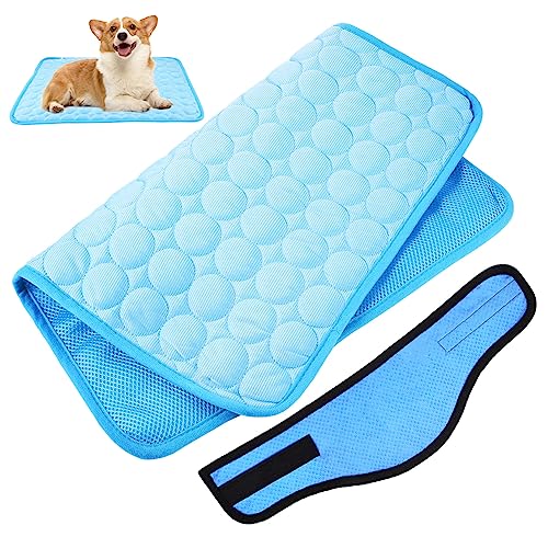 COLLBATH Bandana Refrescante De Seda Helada para Perros Tapete Refrescante para Perros Pequeños Y Collar Refrescante