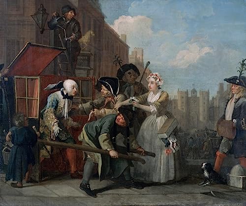 Impression sur toile Hogarth pour créer une ambiance galerie d'art dans votre grand salon