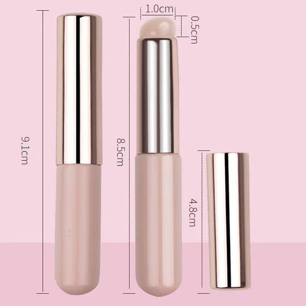 Pennello per Trucco in Silicone - Applicatore per Labbra Con Coperchio, Strumento di Bellezza Coreano