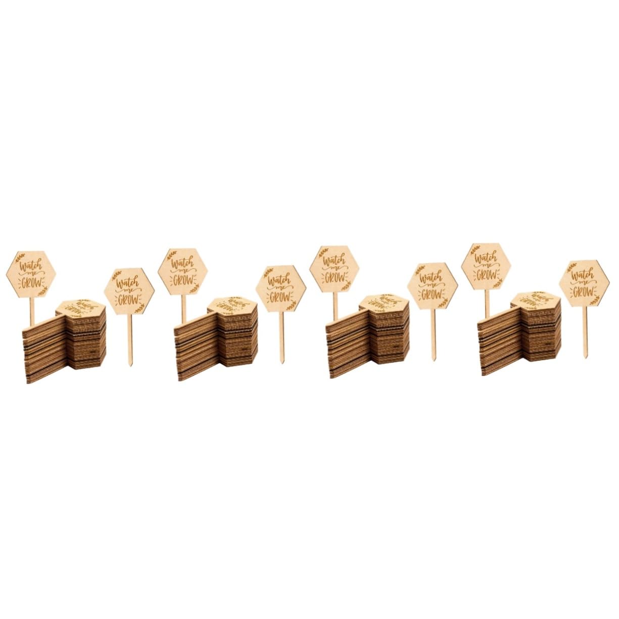 ibasenice 4 Ensembles Étiquette En Bois Étiquettes De Plantes Imperméables Pot Jardinage Nursery Planches D'identification De Fleurs Étiquettes De Pépinière 40 Pièces * 4