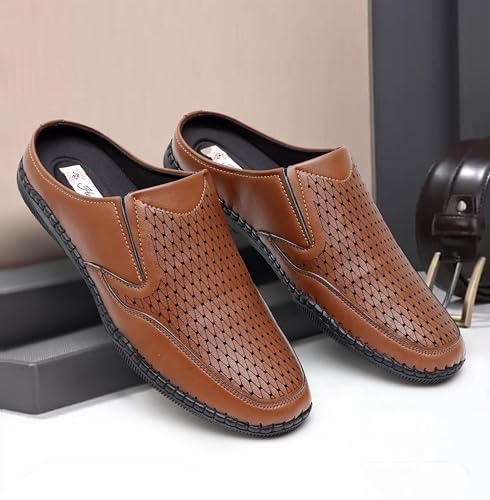 Image of Heels County Backless Sandals for Men | Open Sandals | Half Sandals
