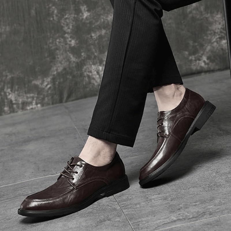 Men's Dress Shoes Formal Business Classic Lace Up Wingtip Oxford Shoes Modern Wedding Office Work Tuxedo Derby Shoes3