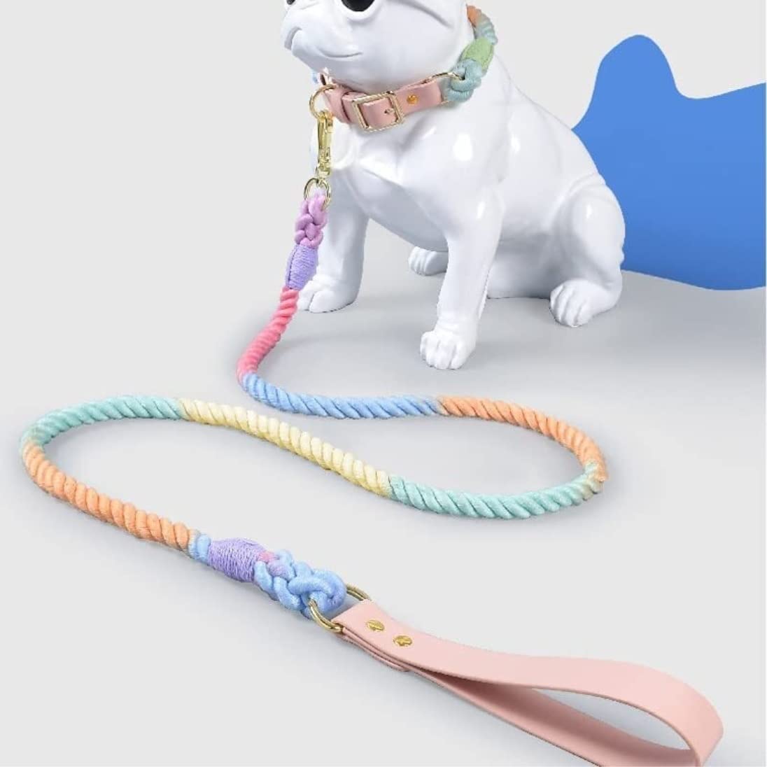 Longe Chien Collier De Chien De Couleur Laisse pour Chien De Compagnie Convient Aux Petits, Moyens Et Grands Chiens Corde De Marche Extérieure Ceinture Chien(A,35-41cm)