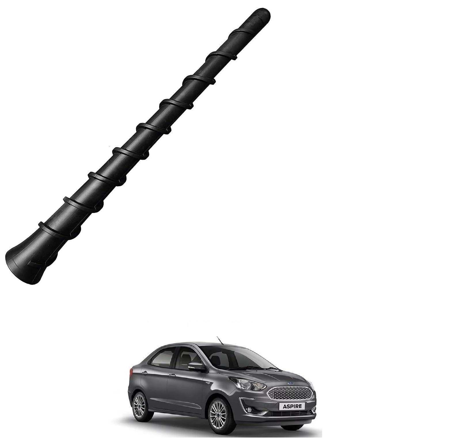 Auto Addict Vehicle Roof Mount Rubber Antenna Mast Flexible Car Replacement Antenna Black for Ford Figo Aspire-image-46
