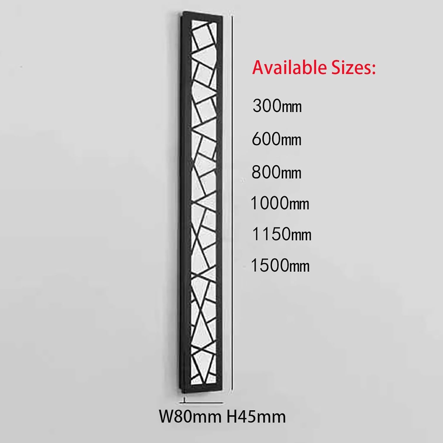 Lange Wandleuchte Dimmbare Aussen mit Fernbedienung Wasserdicht IP65 Schwarz Aluminium Außen LED Außenwandleuchten Innen Garten Wandlampe Terrassen Schlafzimmer Wohnzimmer (150CM 78W,Dimmbar)
