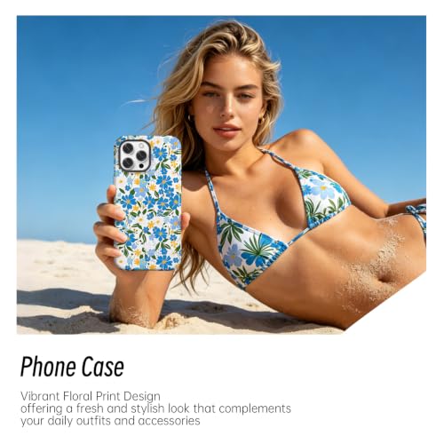 Turenature Compatible with iPhone 15 PRO MAX Case Cute Floral Print-Style-4 - image 5