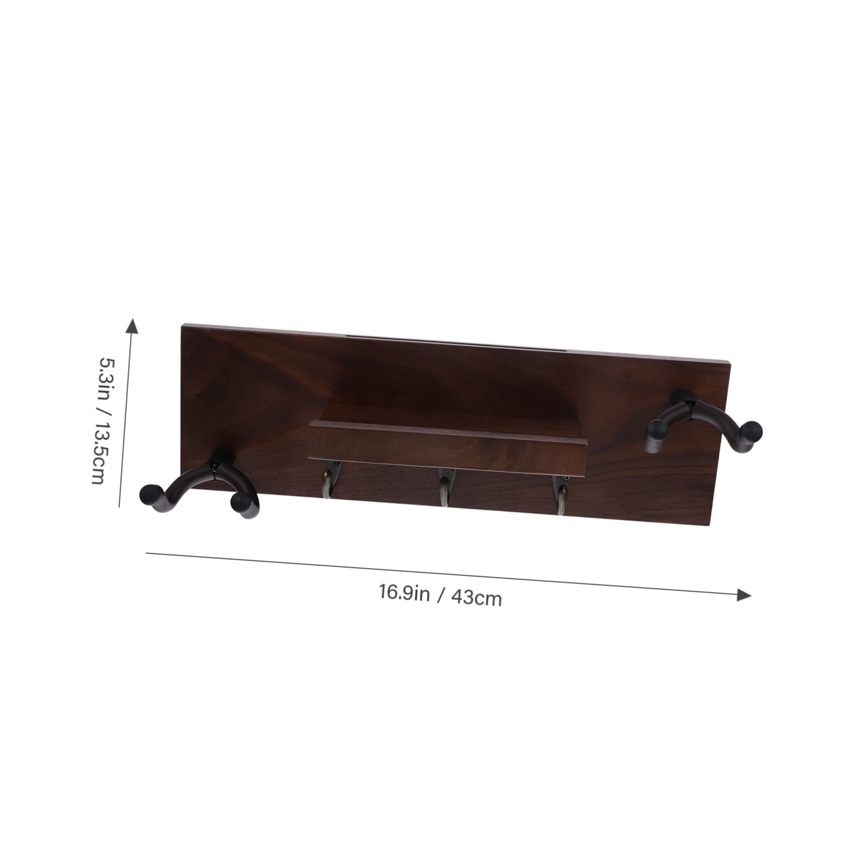 UPKOCH Supporto Chitarra da Parete in Legno e Metallo, Gancio Stabile per Chitarra Elettrica e Skateboard, Protegge la Finitura senza Lasciare Segni