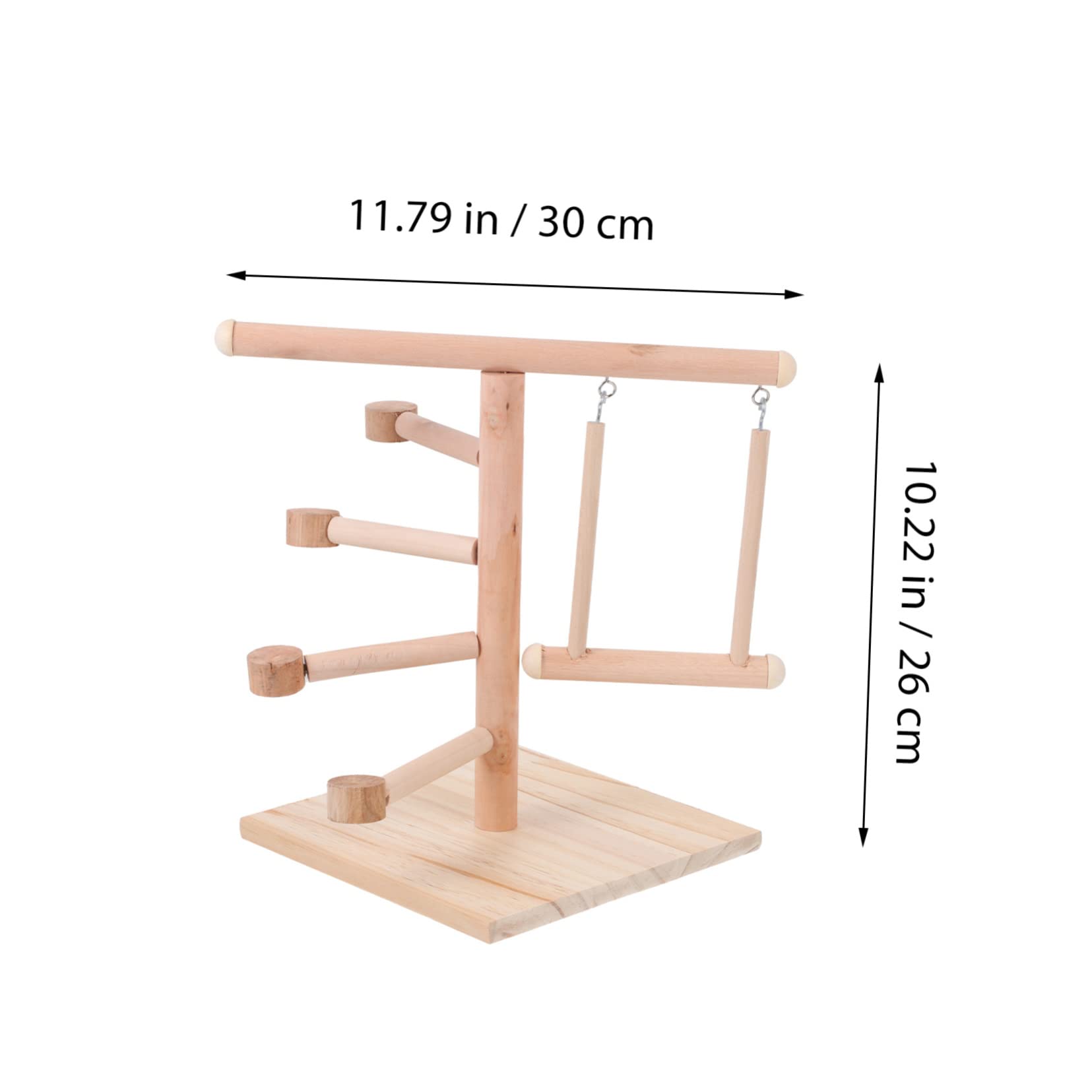 Mikikit 1Pc Bird Stand Parrot Swing Ladder for Budgies Lovebirds and Parakeets Stable and Play Accessory for Bird Exercise and Coordination Skills