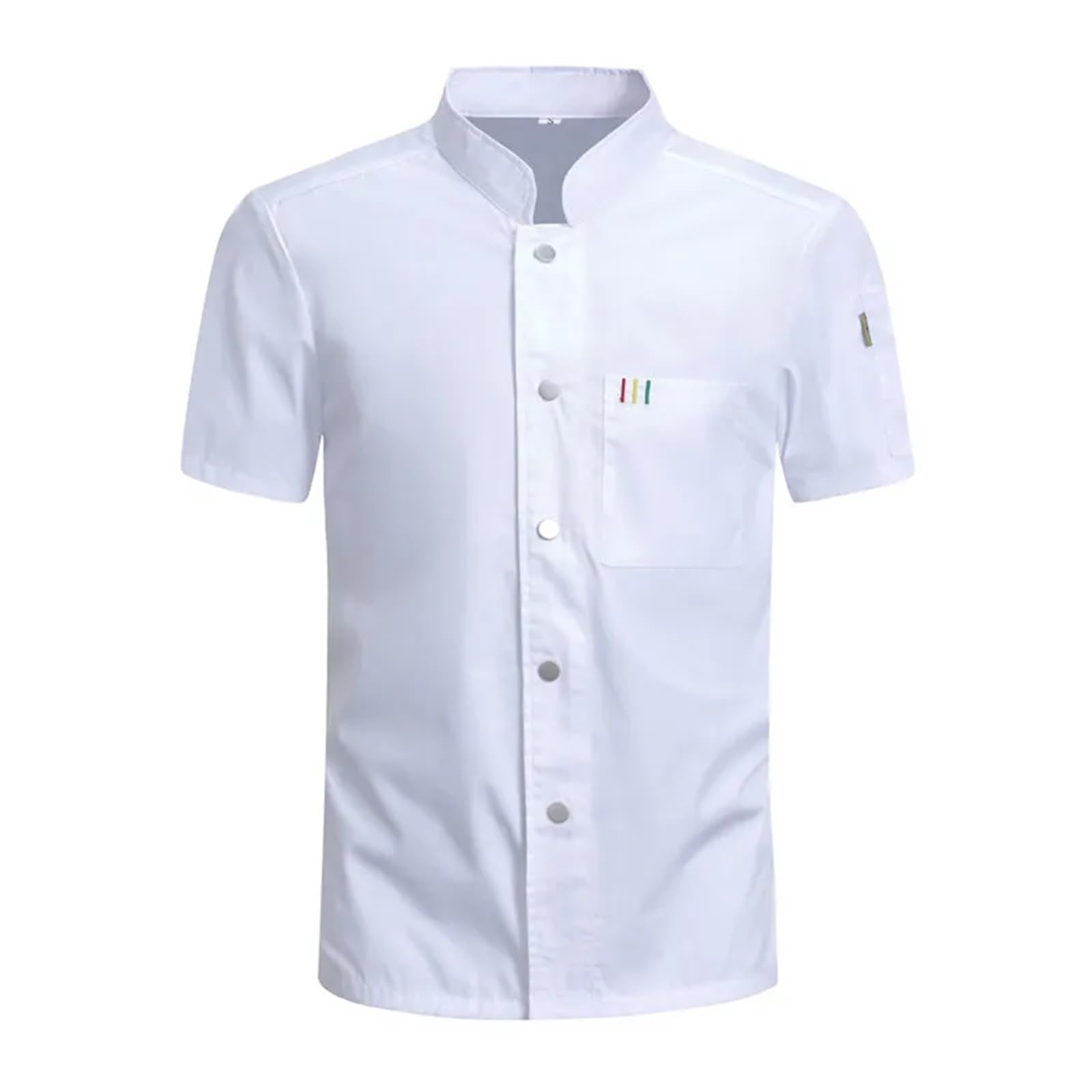 Divisa da cuoco Camicia da cuoco a maniche corte, uomo e donna, uniforme for ristoranti, hotel, panetteria, abbigliamento lavoro unisex for cameriere per chef