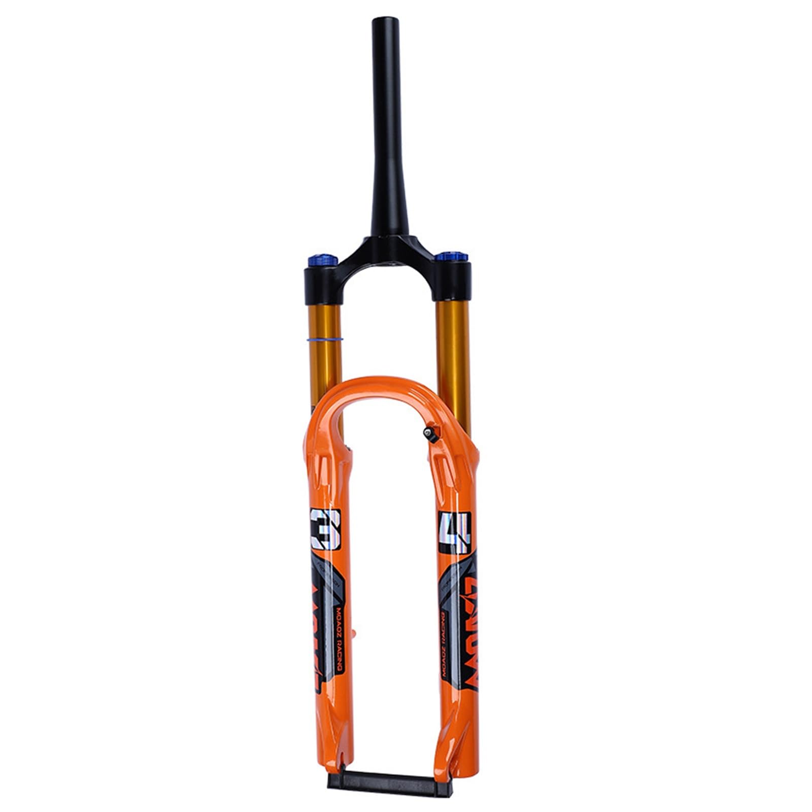 WIQUYBML 26/27.5 Inch Mountain Bike Air Suspension Fork Travel 140mm 34mm Stanchions 1 1/8 Straight/Tapered Tube QR 9mm Rebound Adjust Manual Lockout