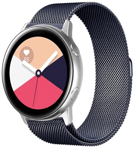 Image of PEFKO PSS56 19MM Milanese [ Magnetic ] Sporty Straps /Bands Compatible for Boat Storm Smart Watch & Watches with 19mm Lugs Size (19MM, BLACK [ MAGNETIC MILANESE STRAP ])