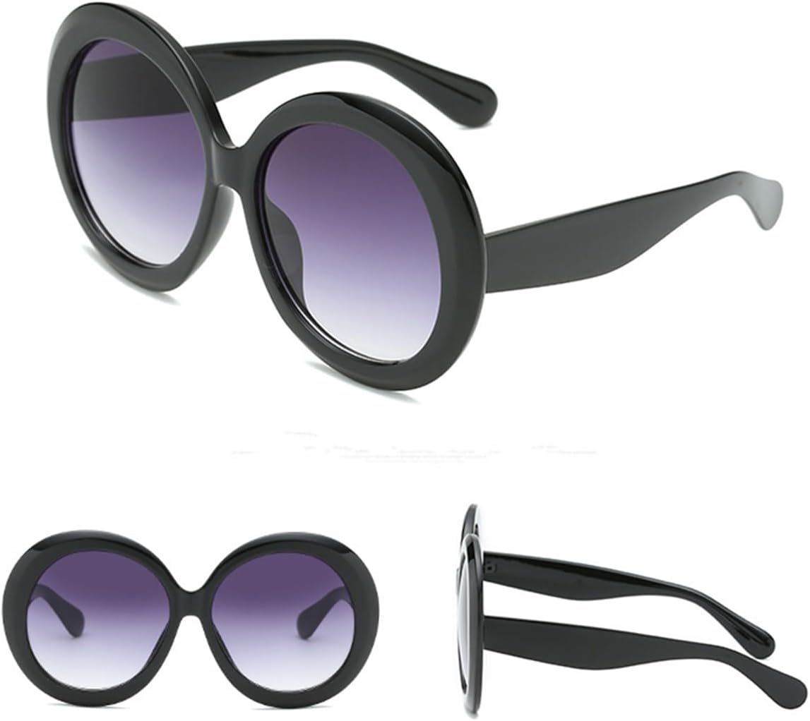 ADE WU Oversized Round Sunglasses for Women Vintage 60s 70s Big Frame UV 400 Protection Sun Glasses XL - Image 4