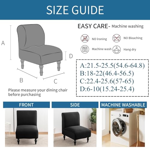 Funda de sofá reclinable sin brazos para renovar el salón y proteger sillas de oficina 3