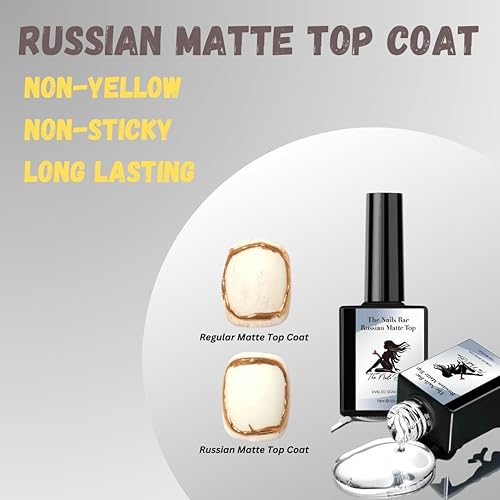 Miniatura 3 de Capa superior de gel mate ruso, parte superior de gel mate, no amarilla, no pegajosa, manicura, facilita el diseño y el arte de las uñas, esmalte de