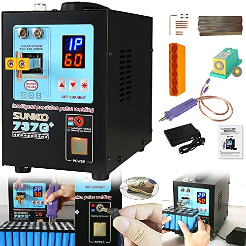 Preisvergleich Produktbild Auto parts 737G+ Intelligentes Präzisionsschweißen Batterie Schweißgerät Spot Welder Großer Akku Dis-Induktions-Handheld-Doppelfunktio... CE