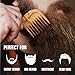 Handmade Wooden Beard Comb for Men Eco-Friendly Natural Wood Anti-Static Beard Grooming Tool Perfect for Styling Detangling & Shaping Gentle on Beard & Skin Sustainable Gift Idea (Pear Skull)