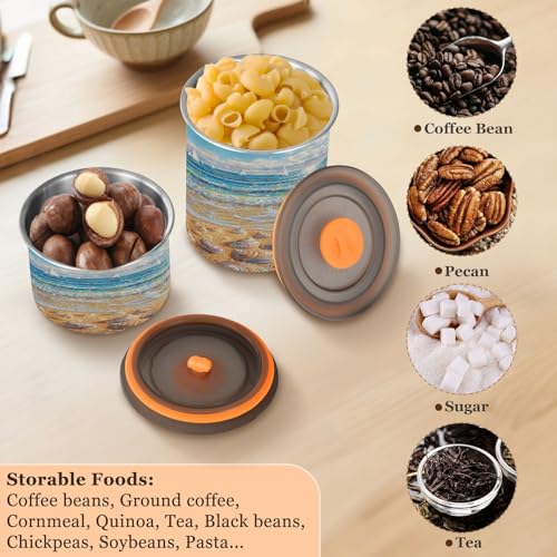 Envase para café ATTX acero inoxidable 900ml hermético miniatura 5