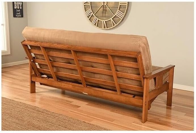 Futon Frame Full Size Hardwood Sofa Bed Barbados Java Finish