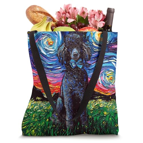 Bolsa Tote con diseño de Caniche Negro y Arte Animal miniatura 4