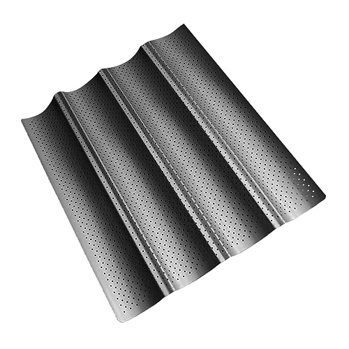 Gatuida Teglia per Baguette Francese Antiaderente con Scomparti e Resistente al Calore Stampo per