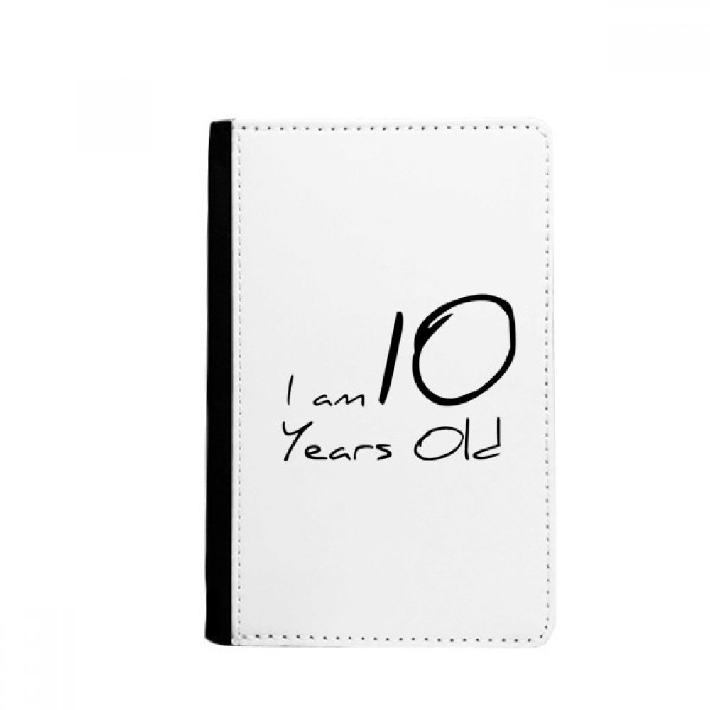 I am 10 years old Age Young Passport Holder Notecase Burse Wallet Cover Card Purse