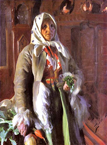 Peinture à l'huile de femme par Anders Zorn toile faite main