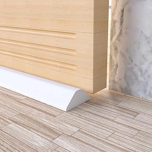 Image of Collapsible Shower Threshold Water Dam, Shower Door Water Dam Barrier, Dry and Wet Separation Door Dam Water Stopper Kitchen Shower Threshold Silicon Water Blocker(67Inch)