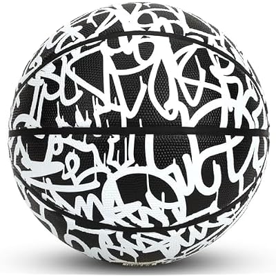 AND1 Chaos Rubber Basketball: Game Ready, Office Regulation Size (29.5) Streetball, Made for Indoor/Outdoor Basketball Games- Graffiti Series