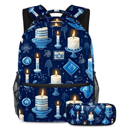 Sac à dos grande capacité avec trousse ergonomique pour ados et voyages