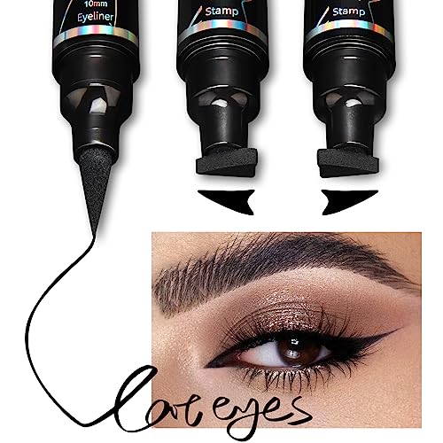 Anglicolor Eyeliner Stamp - 2 Pens Winged Eyeliner Stamp, For All Eye Shapes, Winged Eyeliner Stamp, Long Lasting Liquid Eye Liner Pen,Wing Cat Eye Liner, Waterproof & Smudge-Proof (Eyeliner Stamp) #TOP4