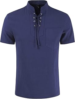 Ansenesna Men's Sportstyle Notch V Neck Blouses Muscle Gym Workout Athletic Shirt Printed Poplin Shirt Casual Poplin Shirt Cable Knit Sweaters