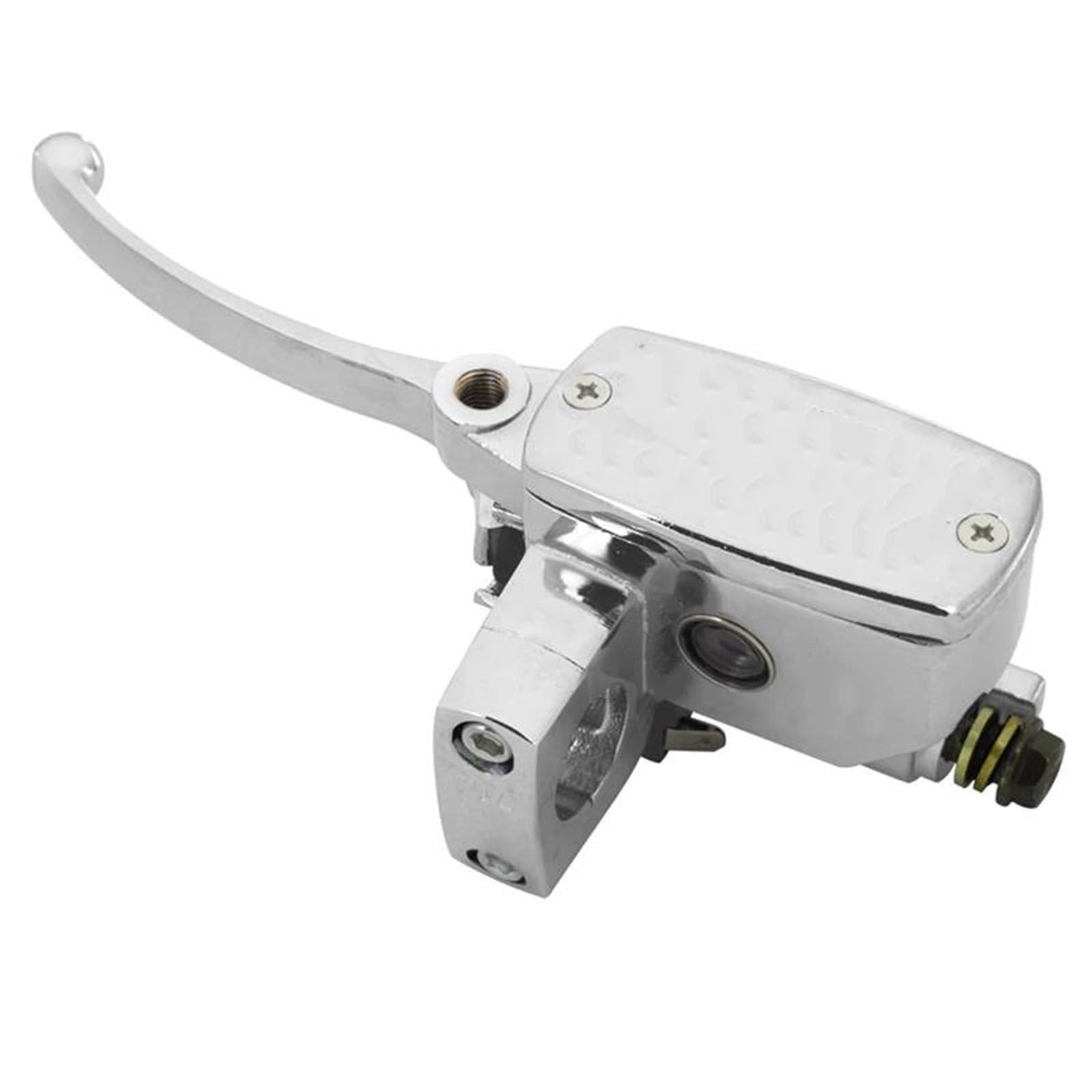 ETEKGVYVA Clutch Brake Lever Set for Valkyrie GL for 1500 VT for Shadow 1100 for VTX 1300 1800 Motorcycle Brake Clutch Master Cylinder Reservoir Levers(Left Side - Chrome)
