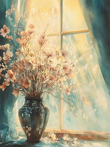 Peinture par numéro fleur 50x70cm, le cadeau créatif idéal