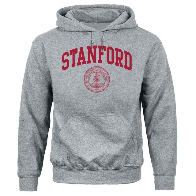 Barnesmith Stanford University Cardinal Hooded Sweatshirt Heritage Charcoal Grey X-Large