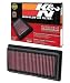 K&N engine air filter, washable and reusable:  2012-2019 Nissan (Versa, Versa Note, Note) 33-2479