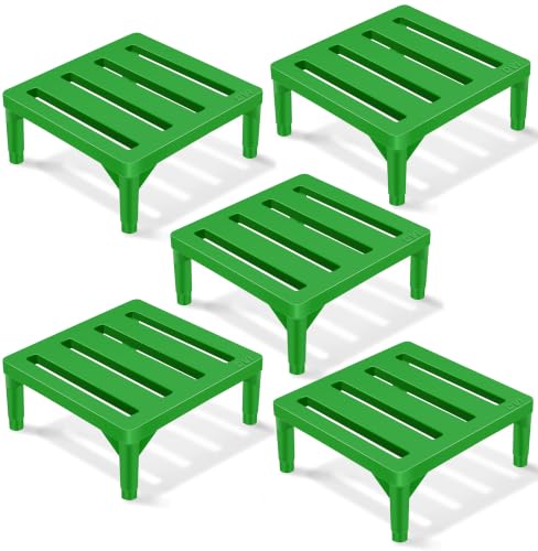 Image of DVI Heavy Duty Green Plant Stand | Pack of 5 | Strong, Durable, Rust-Proof | Supports Up to 200 Kg | Indoor & Outdoor Use | Pot Stand for Big Size Plants | All Weather Resistant Pot Stand