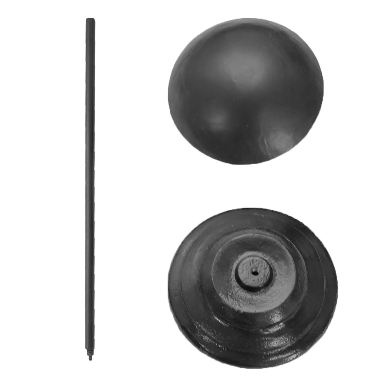 Armory Replicas™ Iron Helmet Stand with Black Finish - Sturdy 17.38