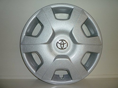 Juego de 4 tapacubos para Toyota Yaris (I S) r 14 (Logotipo cromado)