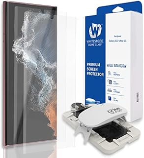 Dome Glass] Samsung Galaxy S22 Ultra Tempered Glass Screen Protector with Installation Kit - Liquid Dispersion Tech - 2 Pack