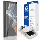 [2PACK] Whitestone Dome Glass Screen Protector for Samsung Galaxy S22 Ultra, Full Tempered Glass...