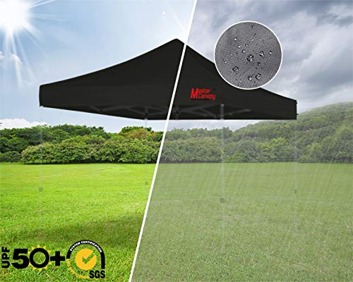 Image of MASTERCANOPY 10x10 Replacement Pop Up Canopy Top for Kingkong Frame Black