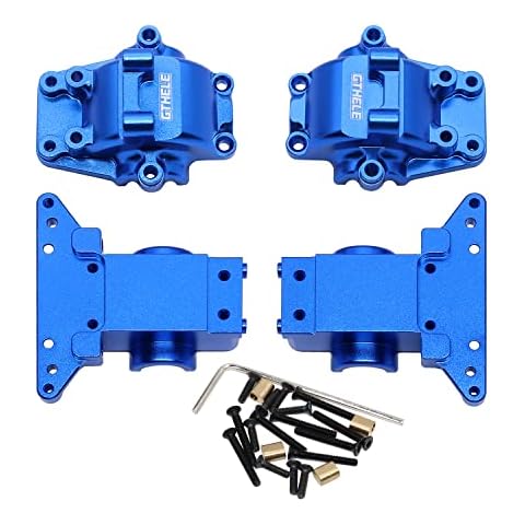 GTHELE Aluminum Front & Rear Differential Housing Bulkhead for 1/18 Traxxas LaTrax Teton Desert Prerunner Rally SST, Replacement Parts 7530 (Dark Blue) Cover