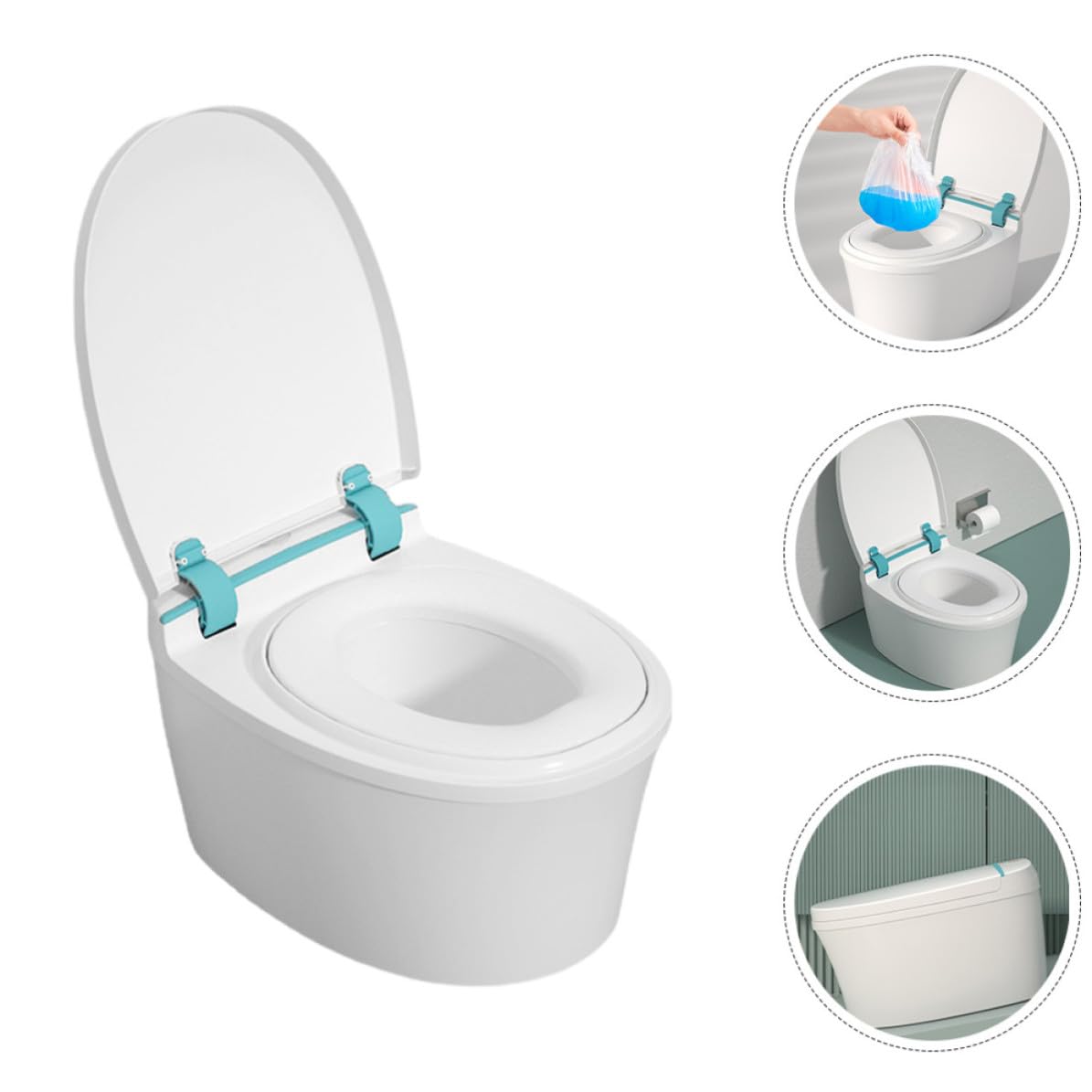 Orinal Infantil Portátil de PP Asiento Cómodo y Cubeta