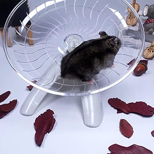 Hamster Flying Saucer Exercise Wheel, Plastic Exercise Wheel for Small