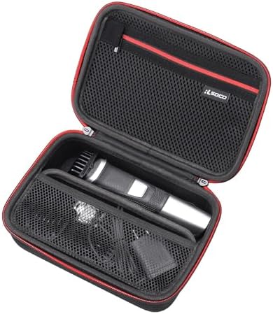 RLSOCO Case for Philips MG3720/15, MG3740/15, MG3757/15 Multigroom 3000 Series Multi-Styles Fit Trimmer for Philips MG5720/15, MG5740/15 Multigroom Series 5000 (Case Only), Black, 1 Unité (Lot de 1)