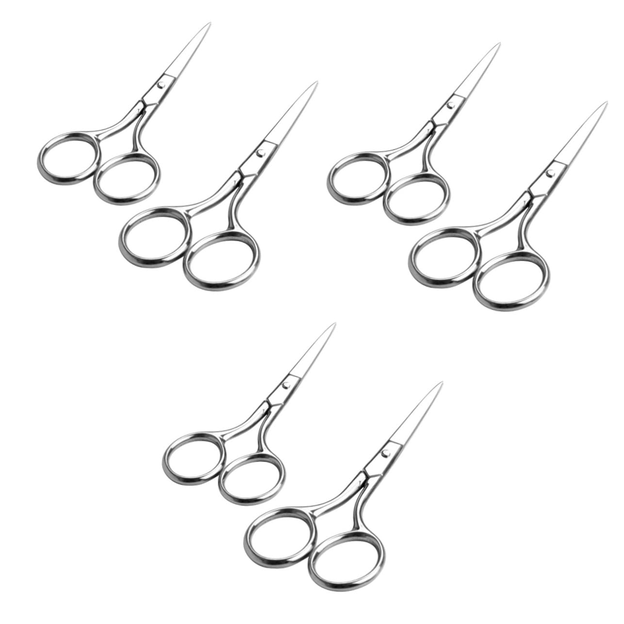 Beavorty 6 Pezzi Forbici In Acciaio Inossidabile Ricamo Craftastic Soveriegn Argento Il Mestiere Mens Grooming Trimmer Tagliacapelli Per Naso Forbici Per Per Naso Forbice Per