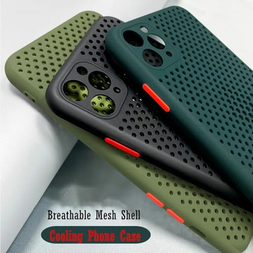 Coque iPhone 11 respirante maille anti-surchauffe noire