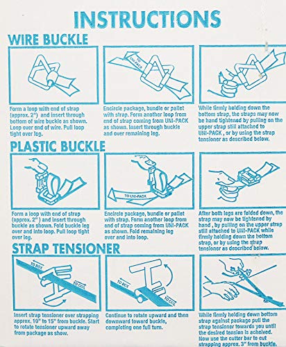 Plastic Strapping Kit 3,000 Ft. Wire Buckle